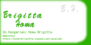 brigitta homa business card